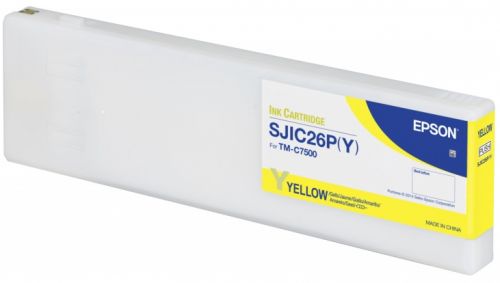 Картридж Epson SJIC26P(Y) C33S020621 Ink cartridge for ColorWorks C7500 (yellow)