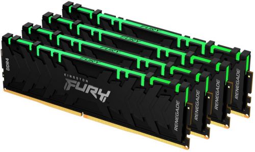 Модуль памяти DDR4 64GB (4*16GB) Kingston FURY KF432C16RB1AK4/64 Renegade RGB 3200MHz CL16 2RX8 1.35V 288-pin 8Gbit