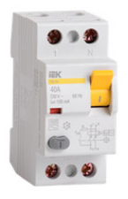 Выключатель дифференциального тока (ВДТ, УЗО) IEK MDV10-2-025-010 2п 25А 10мА ВД1-63 АС