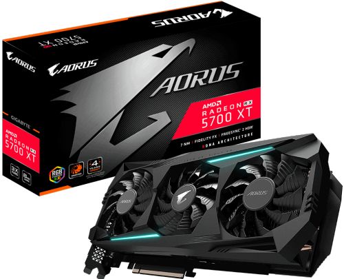 

Видеокарта PCI-E GIGABYTE Radeon RX 5700 XT AORUS (GV-R57XTAORUS-8GD) 8GB GDDR6 256bit 7nm 1770/14000MHz 3*HDMI/3*DP RTL, Radeon RX 5700 XT AORUS (GV-R57XTAORUS-8GD)