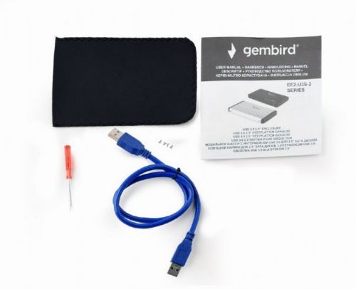 Внешний корпус для HDD SATA 2.5” Gembird EE2-U3S-2-B