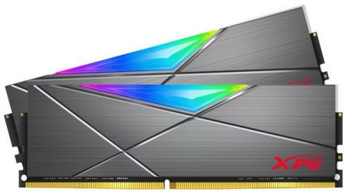 Модуль памяти DDR4 16GB (2*8GB) ADATA AX4U41338G19J-DT50 XPG SPECTRIX D50 RGB grey PC4-33000 4133MHz CL19 радиатор 1.4V