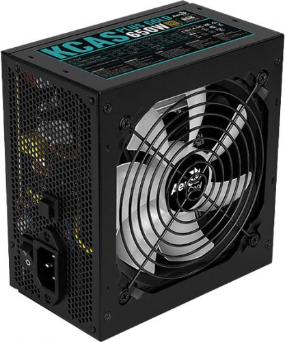 Блок питания ATX AeroCool KCAS PLUS GOLD 650W 4710562759204 650W, APFC, Fan ARGB 12cm, 80+ Gold