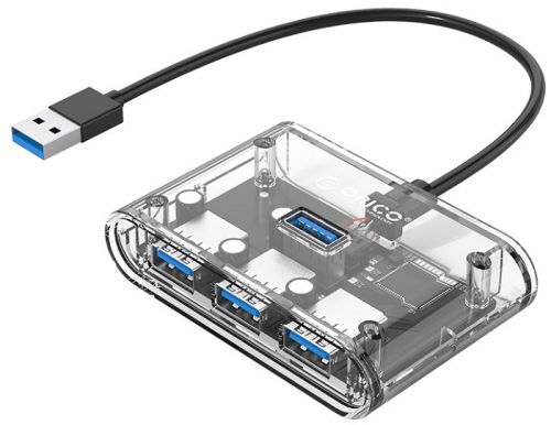 Концентратор USB 3.0 Orico LV1U3-4A-CR