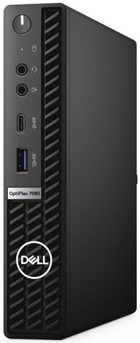 Компьютер Dell Optiplex 7080 Micro i7 10700/8GB/256GB SSD/UHDG 630/Linux/GBitEth/WiFi/BT/180W/клавиатура/мышь/черный 7080-6895 - фото 1