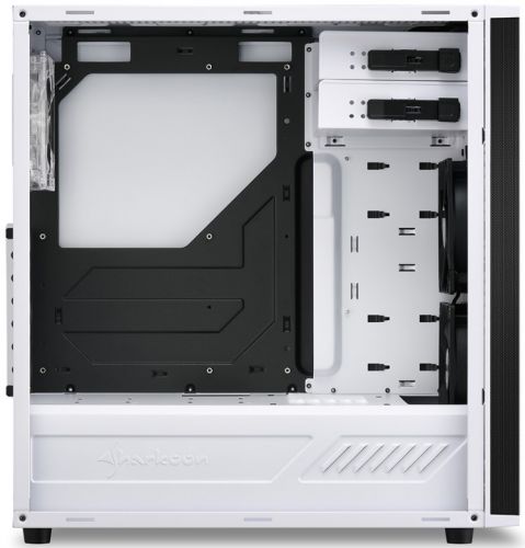 Корпус ATX Sharkoon M25-W белый, без БП, акриловая панель, 2*USB 3.0, audio M25-W-WHITE - фото 2