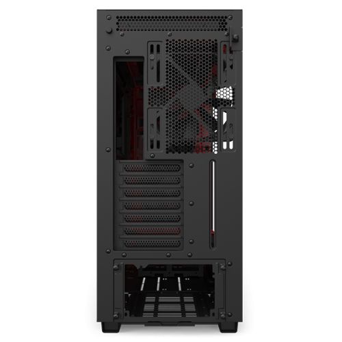 Корпус ATX NZXT H710 black/red, без БП, закаленное стекло, fan 3x120, 1x140mm, 3xUSB 3.1 (Type-A/Type-С), audio CA-H710B-BR - фото 6