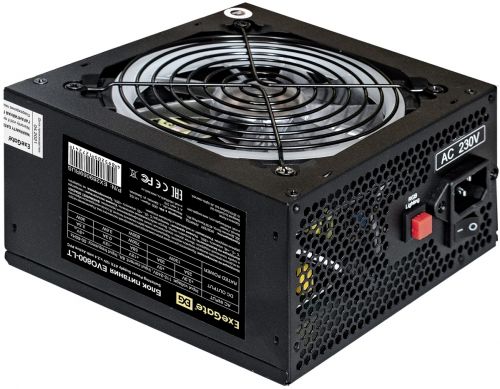 Блок питания ATX Exegate EVO800-LT EX289069RUS-S 800W, APFC, 140mm RGB fan, кабель 220V с защитой от выдергивания