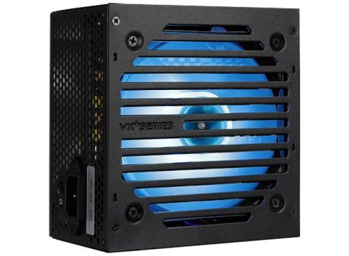 Блок питания ATX AeroCool VX PLUS 750 RGB 4718009150942 750W, APFC, RGB fan 120mm, 2*PCI-E [6+2-Pin], 6*SATA, 3*MOLEX, FDD, 500mm cable, Retail