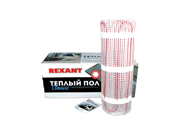 

Теплый пол Rexant Classic RNX-13,0-1950 51-0525-2 площадь 13,0 м2 (0,5 х 26,0 м), 1950 Вт, двухжильный с экраном, Classic RNX-13,0-1950