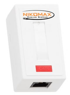 Компьютерная розетка настенная NIKOMAX NMC-WO1UD2-WT