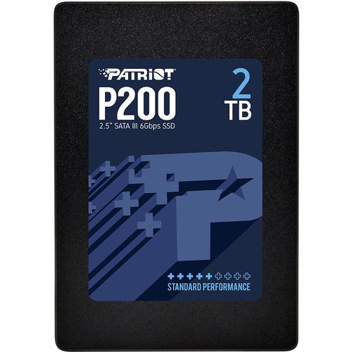 Накопитель SSD 2.5'' Patriot P200S2TB25 P200 2TB SATA 6Gb/s TLC 530/460MB/s IOPS 90K/80K MTBF 2M 7mm