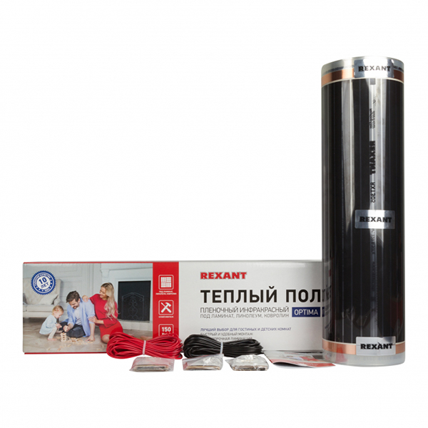 

Теплый пол Rexant 51-0502 225 Вт пленочный, 1,5 м²/0,5 х 3 м/225 Вт, 51-0502 225 Вт
