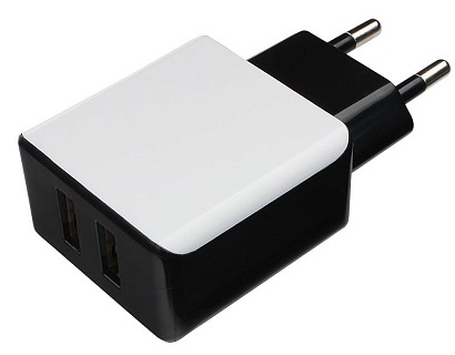 Зарядное устройство сетевое Cablexpert MP3A-PC-14 100/220V-5V, USB 2 порта, 2.1A