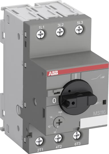 

Автоматический выключатель ABB 1SAM250000R1002 с регулир. тепловой защитой 0.25А 50kA MS116-0.25, 1SAM250000R1002