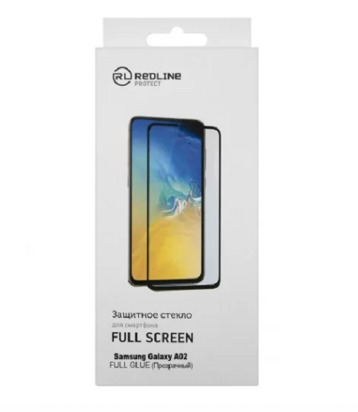 

Защитное стекло Red Line УТ000023953 Samsung Galaxy A02 full screen tempered glass full glue, прозрачный, УТ000023953