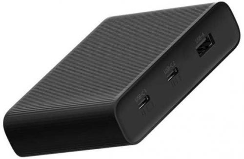 Зарядное устройство сетевое Xiaomi HA932 2*USB, USB type-C, black