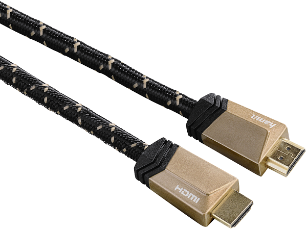 

Кабель интерфейсный HDMI-HDMI HAMA 00122185 Ultra High Speed HDMI, 1м коричневый, 00122185