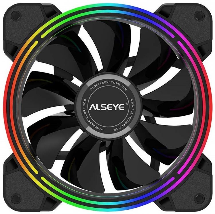 Alseye ai pro. Вентиляторы для корпуса ALSEYE Halo. ALSEYE 120mm Halo 4.0 12cm. Вентилятор для корпуса ALSEYE Halo 4.0, черный/АRGB. ALSEYE m120-pt Kit RGB 3шт.