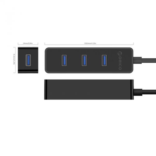 Концентратор USB 3.0 Orico W5PH4-U3-BK