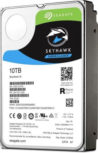 Жесткий диск 10TB SATA 6Gb/s Seagate ST10000VE0008 3.5" SkyHawk AI 7200rpm 256MB