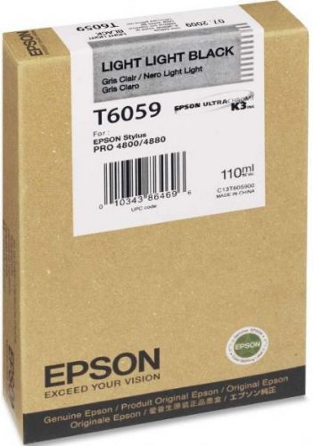 Картридж Epson C13T605900 для принтера Stylus Pro 4800/4880 (110ml) light light black картридж hi black hb cb541a