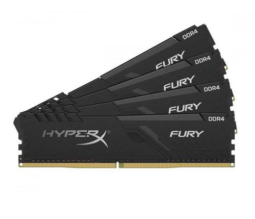 Модуль памяти DDR4 64GB (4*16GB) HyperX HX426C16FB3K4/64 Fury black 2666MHz CL16 2RX8 1.2V 288-pin 8Gbit