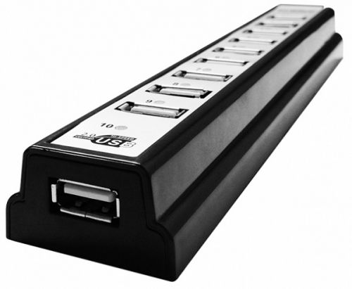 Концентратор USB 2.0 CBR CH 310 Black
