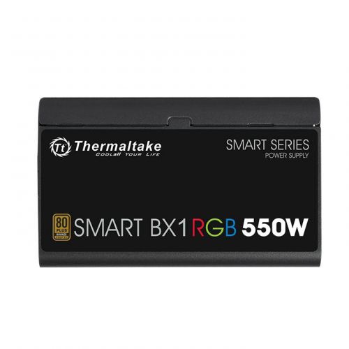 Блок питания ATX Thermaltake Smart BX1 RGB 550W (230V) PS-SPR-0550NHSABE-1 550W v 2.4, A.PFC, EPS v.2.92, 80+ Bronze, вентилятор 120мм, non-modular