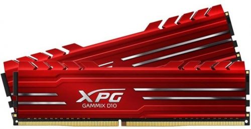 Модуль памяти DDR4 16GB (2*8GB) ADATA AX4U26668G16-DR10 XPG GAMMIX D10 red PC4-21300 2666MHz CL16 радиатор 1.2V