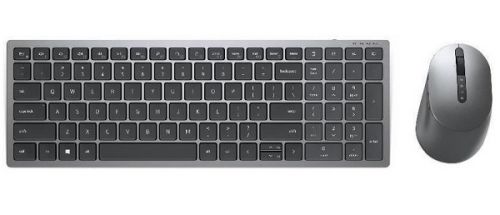 Клавиатура и мышь Dell KM7120W 580-AIWS клав:серебристый мышь:серый USB беспроводная Bluetooth/Радио