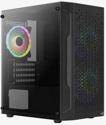 

Корпус mATX AeroCool Trinity Mini 4710562758627 черный, без БП, с окном, USB 3.0, 2*USB 2.0, audio, Trinity Mini