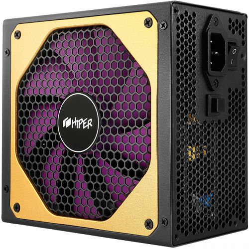 Блок питания ATX HIPER HPG-1000FM EXCELLENT 1000W, 80+Gold, APFC, 140mm fan, full modular