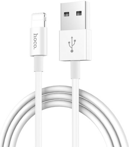 Кабель Hoco X23 6957531072836 USB 2.0, AM/Lightning M, белый, 1м кабель deppa ceramic lightning m usb m 1м белый [72291]