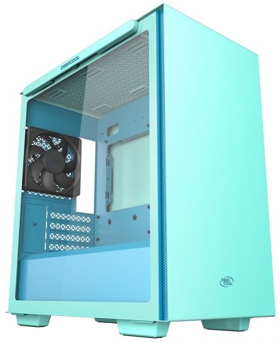 Корпус mATX Deepcool MACUBE 110 голубой, без БП, боковое окно с закаленным стеклом, 2*USB 3.0, audio