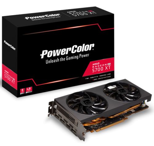 

Видеокарта PCI-E PowerColor Radeon RX 5700 XT (AXRX 5700XT 8GBD6-3DH) 8GB GDDR6 256bit 7nm 1605/14000MHz HDMI/3*DP RTL, Radeon RX 5700 XT (AXRX 5700XT 8GBD6-3DH)