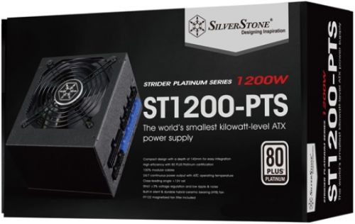 Блок питания ATX SilverStone ST1200-PTS 1200W, 80 Plus Platinum, Active PFC, 120mm fan, fully modular RTL