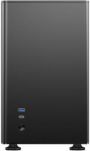 Корпус mini-ITX JONSBO A4 Black черный, без БП, боковая панель из закаленного стекла, USB 3.0, USB Type-C