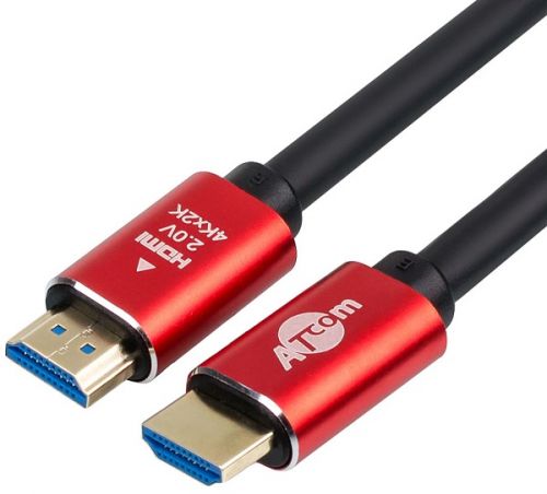 Фото - Кабель HDMI Atcom AT5943 5 m (Red/Gold, в пакете) VER 2.0 кабель hdmi atcom at5943 5 m red gold в пакете ver 2 0