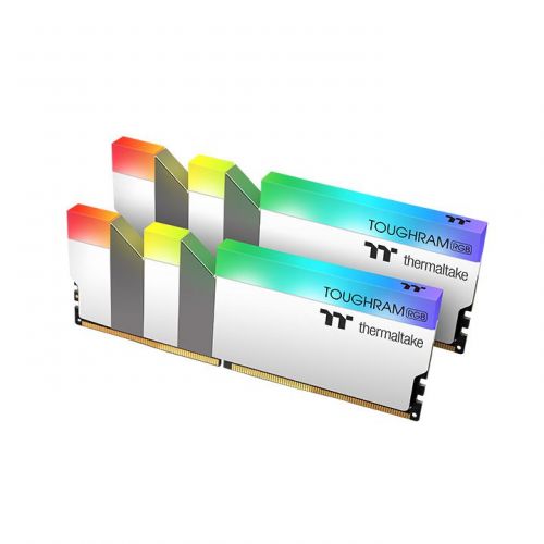 Модуль памяти DDR4 16GB 28GB Thermaltake R022D408GX2-3200C16A TOUGHRAM RGB White PC4-25600 3200MHz CL16 радиаор 135V retail 946800₽