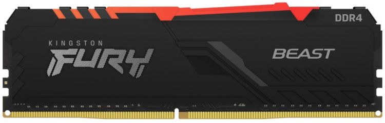 Модуль памяти DDR4 8GB Kingston FURY KF437C19BBA/8 Beast RGB 3733MHz CL19 1RX8 радиатор 1.35V 288-pin 8Gbit retail