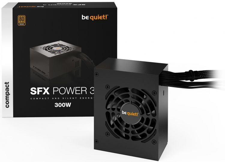 

Блок питания SFX Be quiet! SFX POWER 3 BN320 300W, APFC, 80 PLUS Bronze, 80mm fan, SFX POWER 3