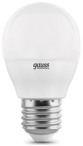 

Лампа светодиодная Gauss 53226 LED Elementary Globe 6W E27 4100K 1/10/100, 53226