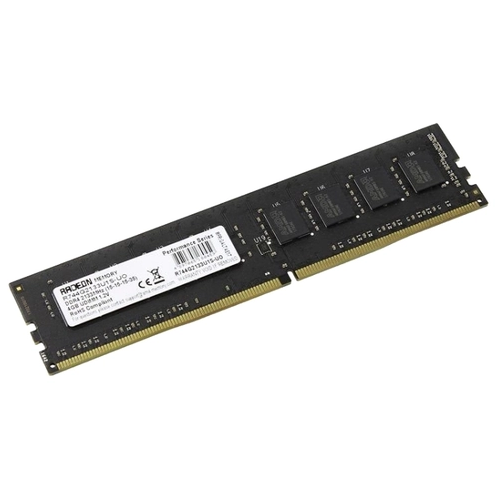 Модуль памяти DDR4 4GB AMD R744G2133U1S-UO 2133MHz black Non-ECC, CL15, 1.2V, Bulk