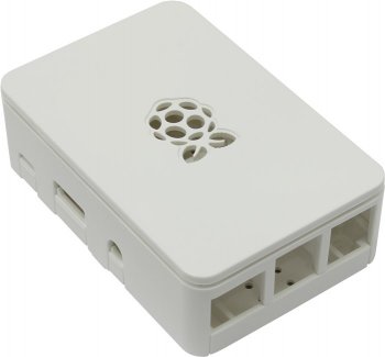 Корпус ACD RA178 white ABS Plastic case with Logo for Raspberry Pi 3 B, совместим с креплением VESA Mount