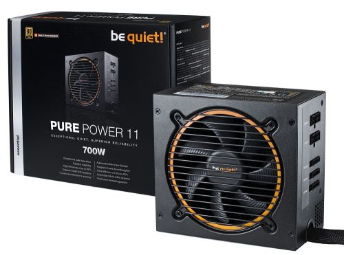 Блок питания ATX Be quiet! PURE POWER 11 BN299 700W / ATX 2.4, Active PFC, 80PLUS Gold, 120mm fan, CM / RTL