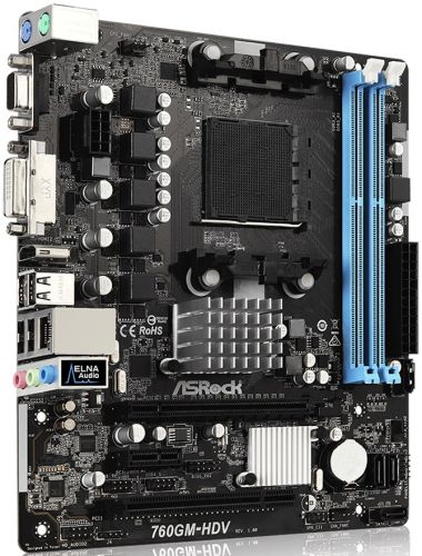 Материнская плата mATX ASRock 760GM-HDV