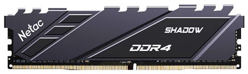 Модуль памяти DDR4 8GB Netac NTSDD4P36SP-08E Shadow PC4-28800 3600MHz CL18 радиатор gray 1.35V