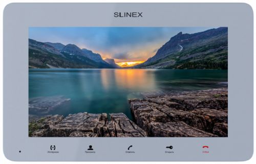 Видеодомофон Slinex SM-07MN (Silver) цветной, настенный, 7" цветной IPS TFT LCD дисплей 16:9, разрешение экрана 1024х600