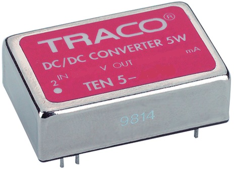 Преобразователь DC-DC модульный TRACO POWER TEN 5-4811 Монтаж: на плату, DIP24; P вых: 6 Вт; #: 1; U вх: 36...75 В; Выход: 5 В; Защита КЗ